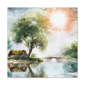 Misty Morning Reflections - Canvas