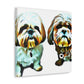 Shih Tzu Ablaze. - Canvas