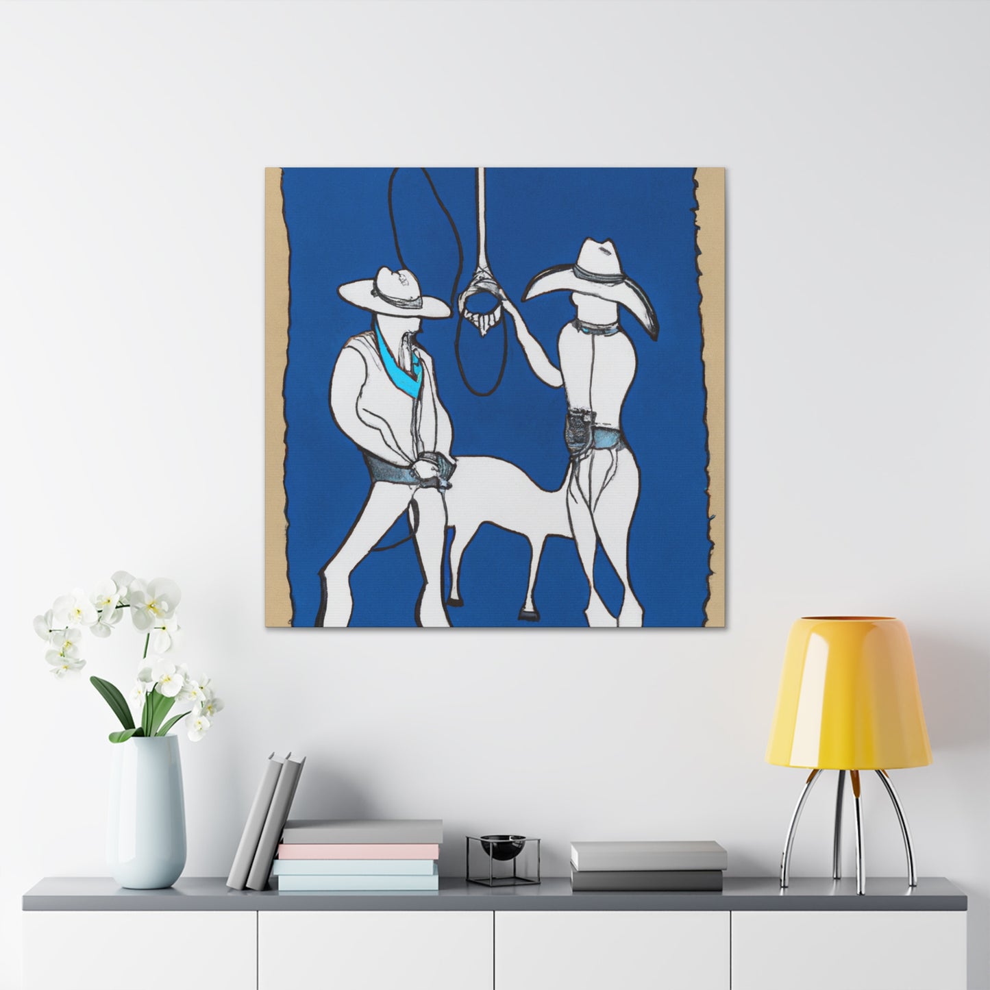 Lassoing Wild Freedom - Canvas