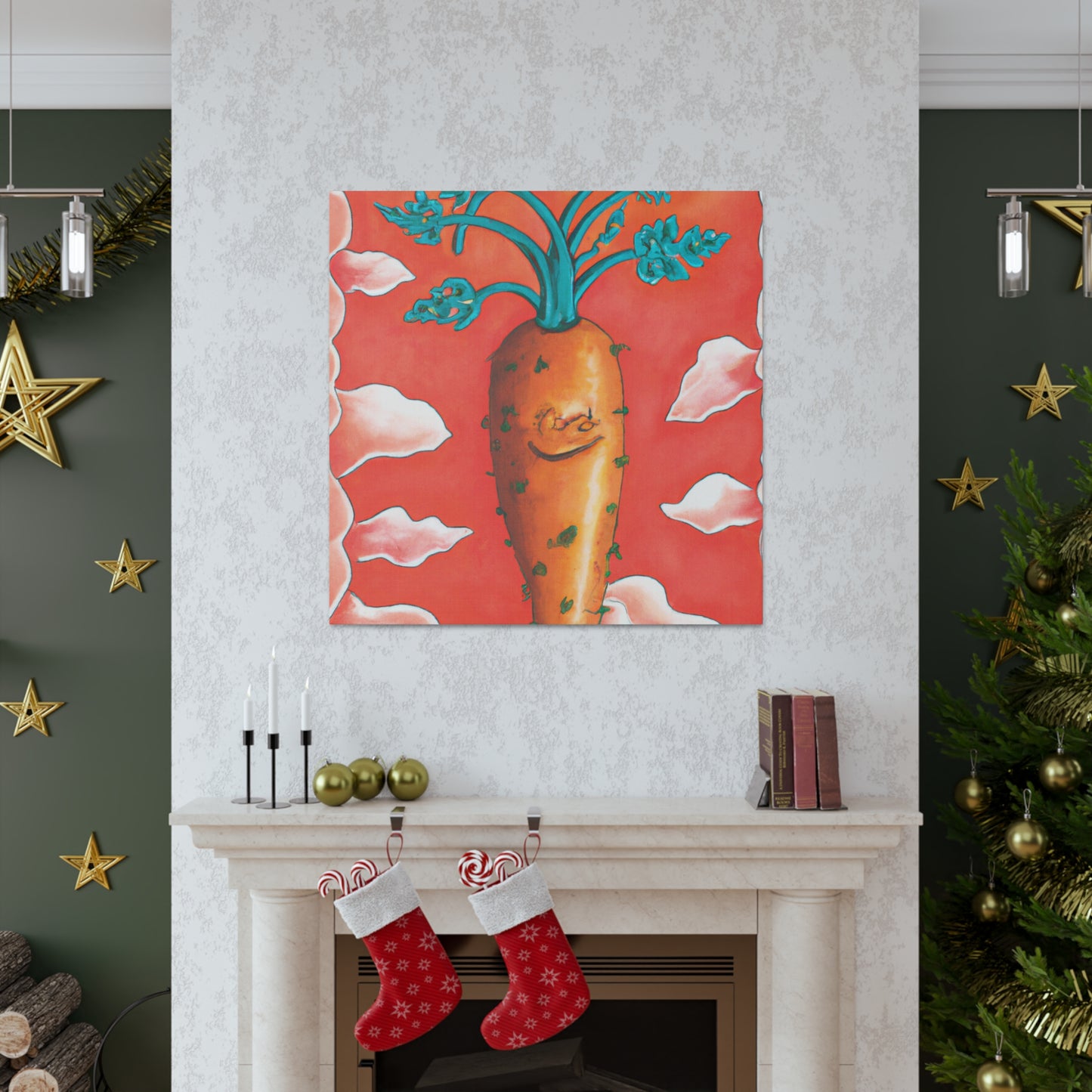 "Carrot in Rococo Style" - Canvas