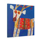 Reindeer in Winter Scene - Canvas