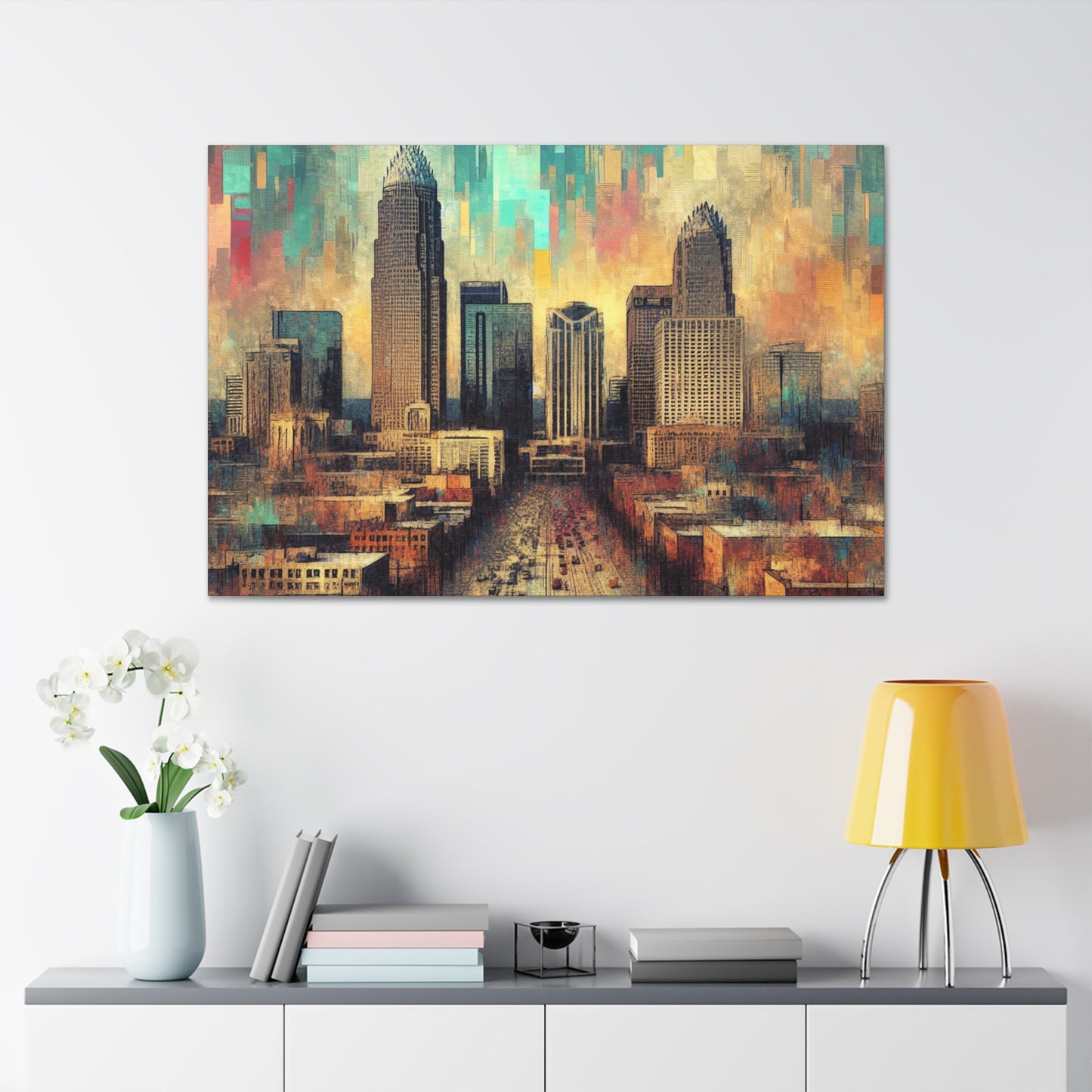 "Cosmic Urban Reverie" - Canvas