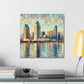 "Coastal Serenity in Sunlight" - Canvas