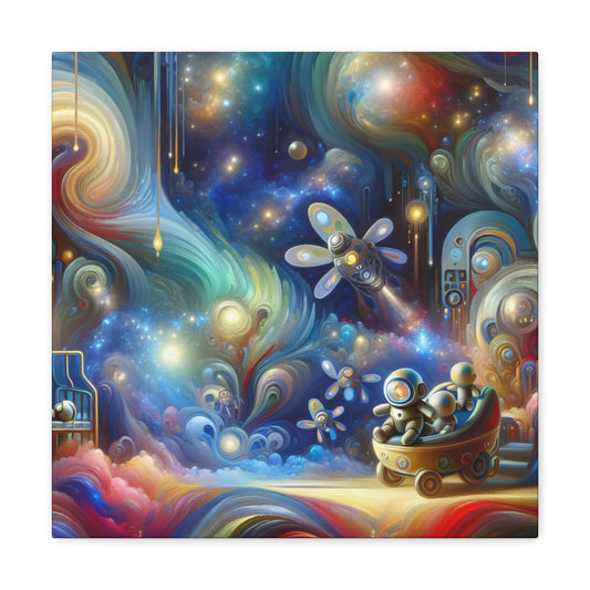 "Robotic Cosmos Journey" - Canvas