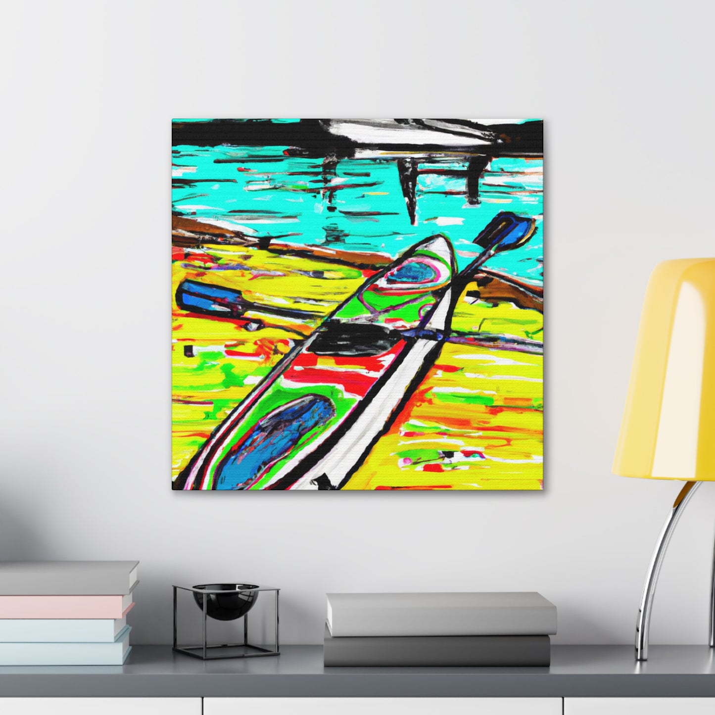 "Paddle Boarding in Peace" - Canvas