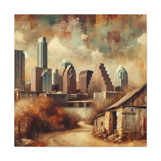 "Enchanting Hues of Austin" - Canvas