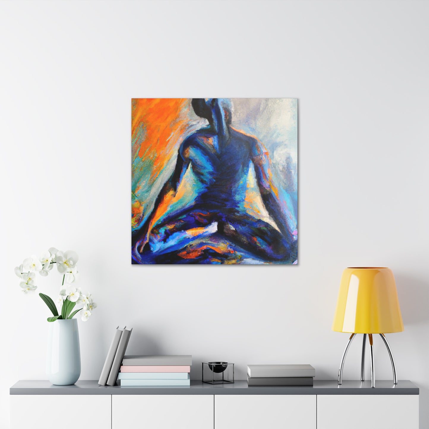 Yoga in Contemplation. - Canvas