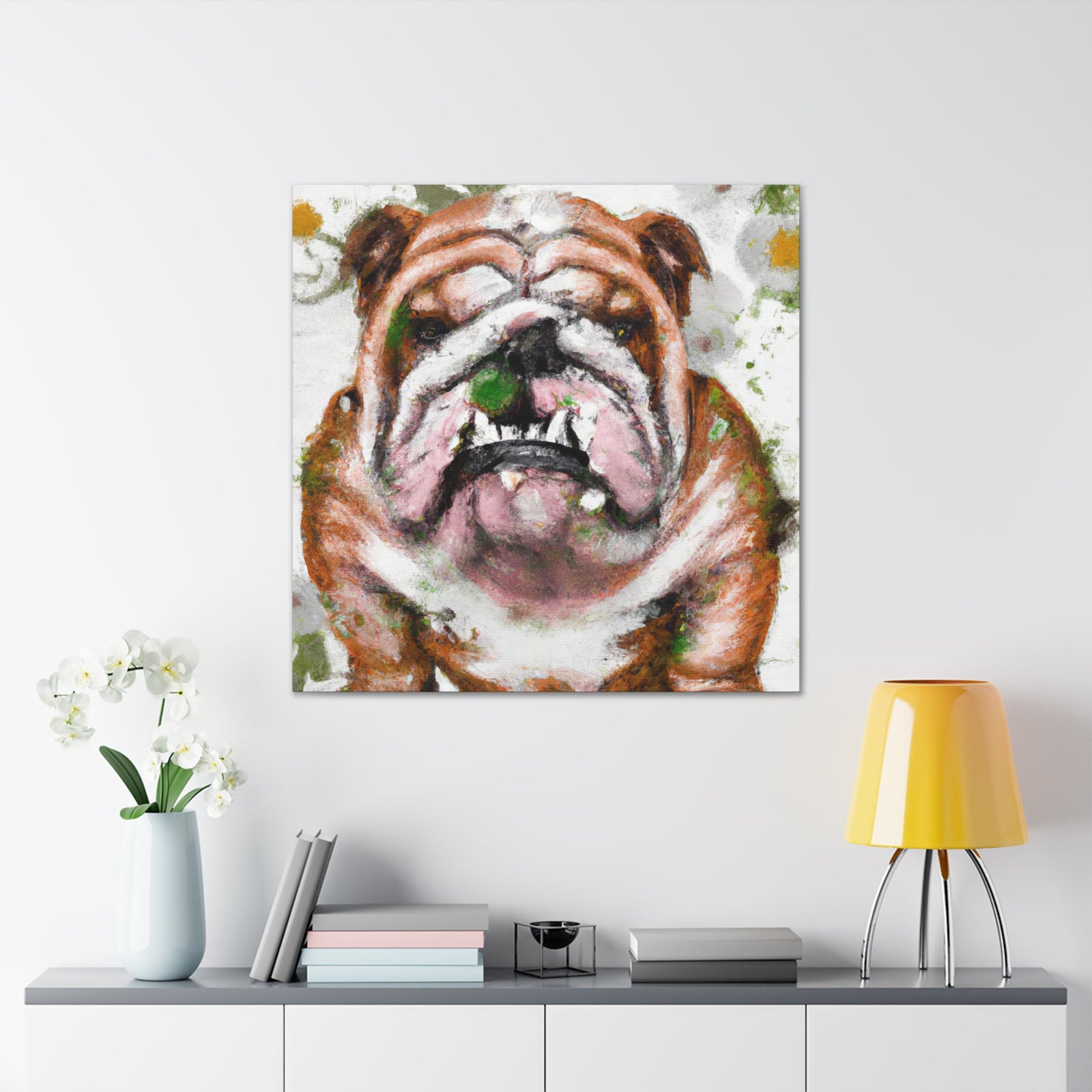 English Bulldog Bliss - Canvas