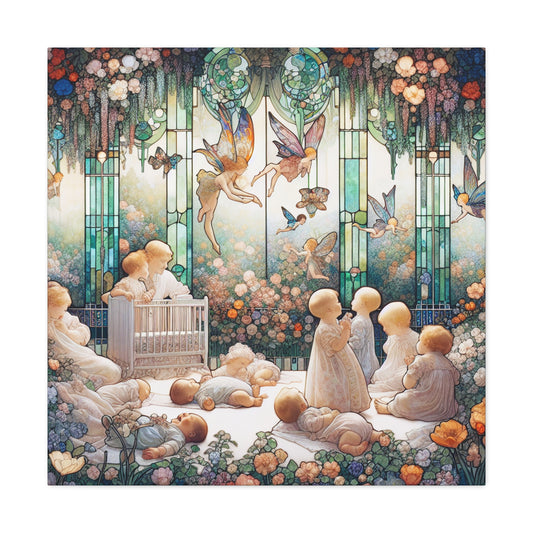 Whimsical Garden Dreams - Canvas