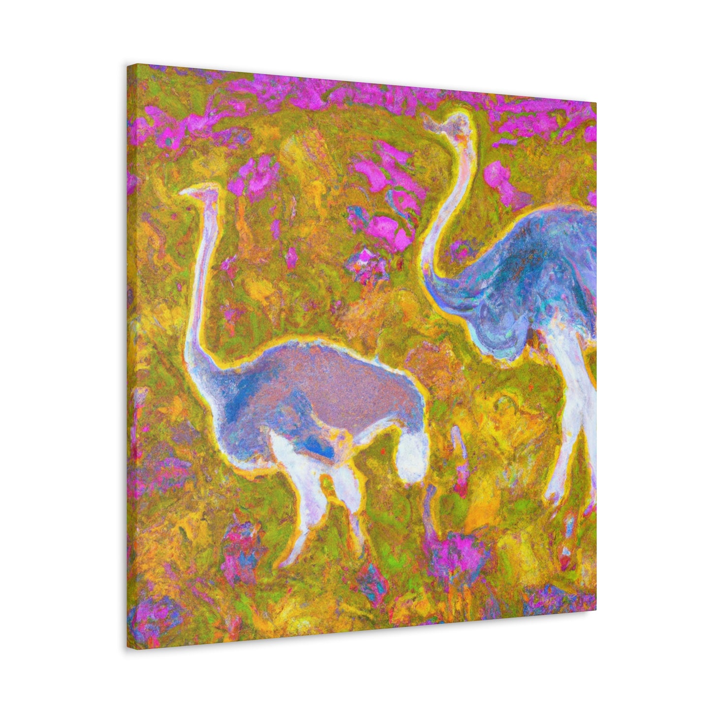 "Ostrich in Impressionism" - Canvas