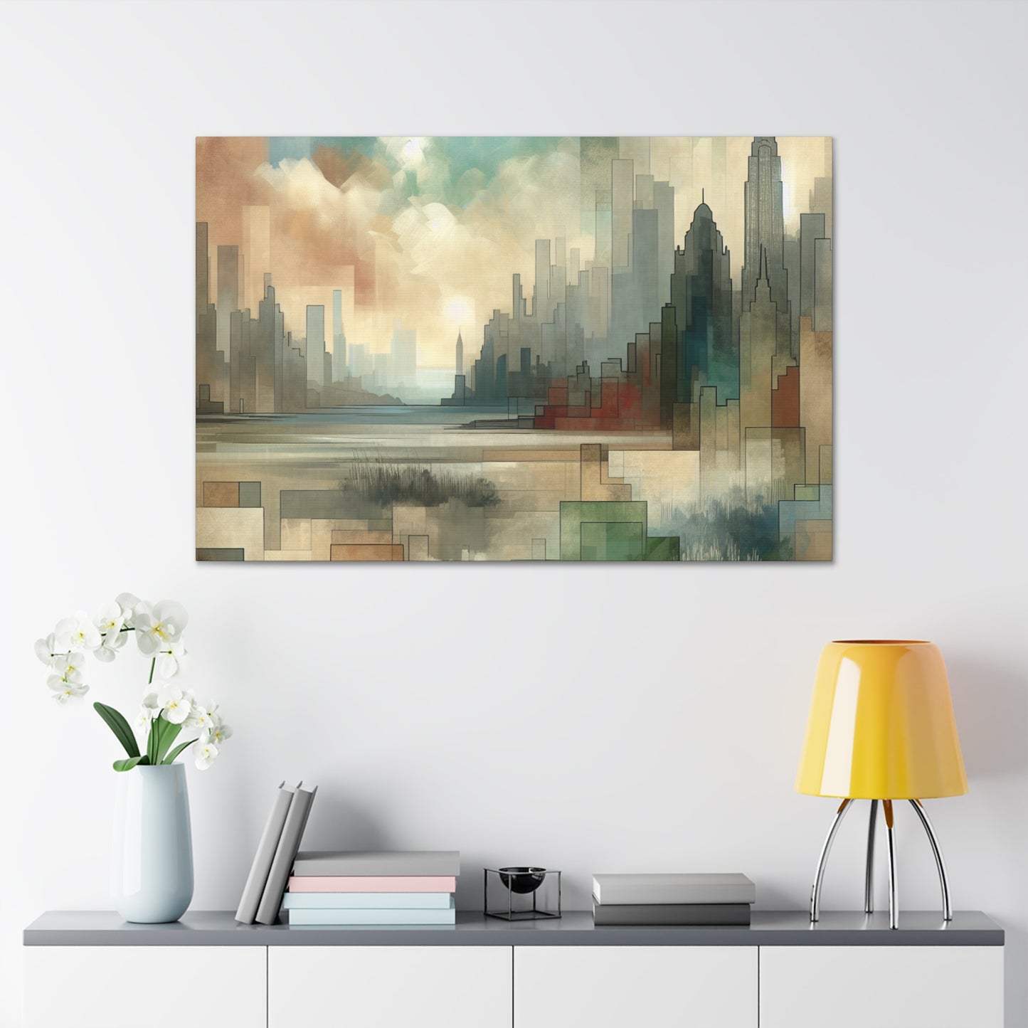 "Gotham's Eclectic Elegance" - Canvas