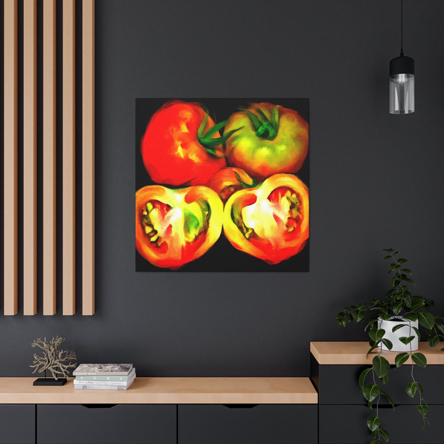 Tomato Temptation Unleashed - Canvas