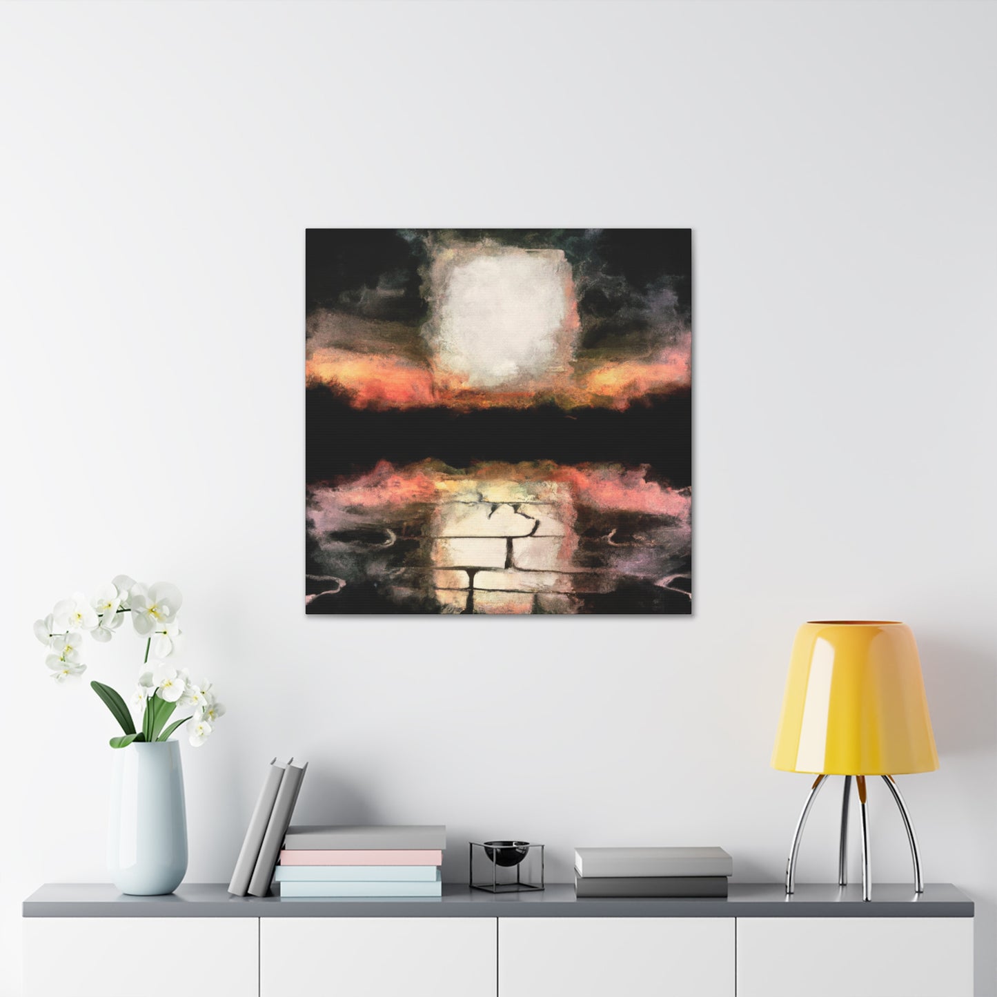 Seawall at Sunset - Canvas