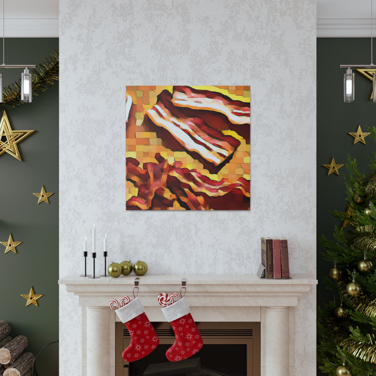 Bacon in Art Deco - Canvas