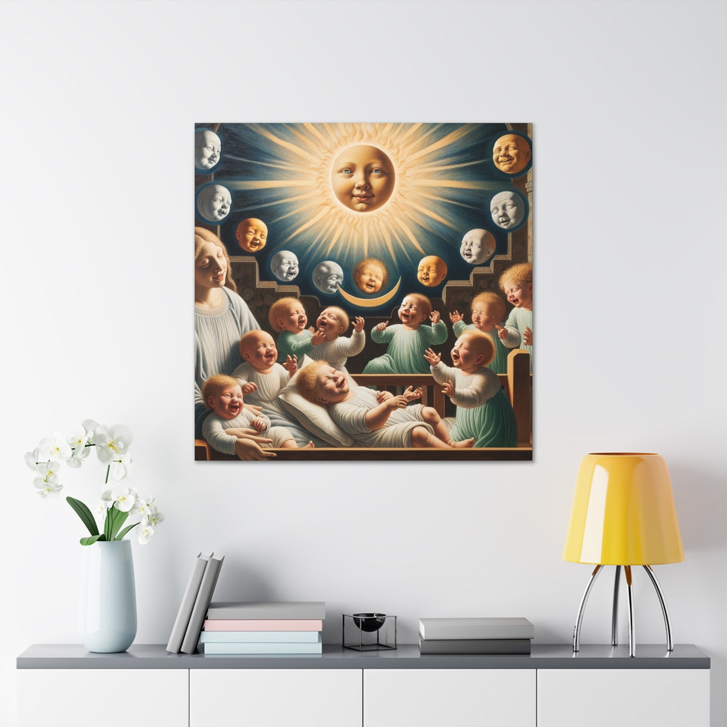 "Joyful Celestial Greetings" - Canvas