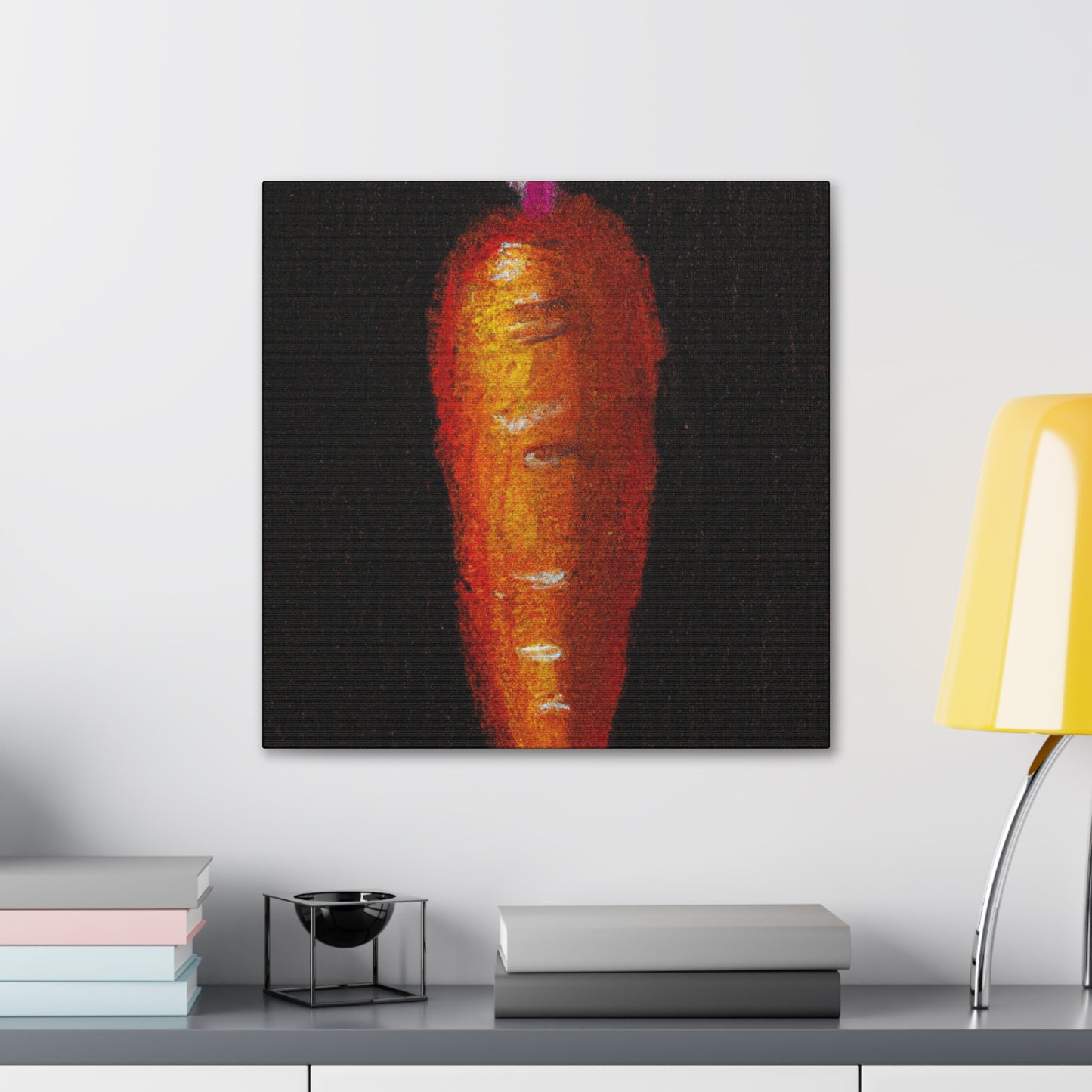 "Carrot Abstract Expressionism" - Canvas