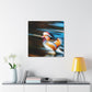 "Mandarin Ducks in Deco" - Canvas