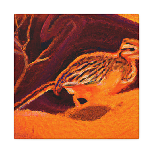 "Roadrunner in Impressionism" - Canvas