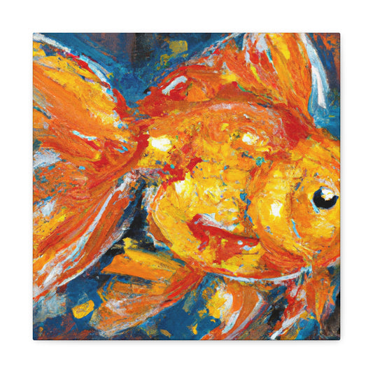 "Golden Fishes Prosperity" - Canvas