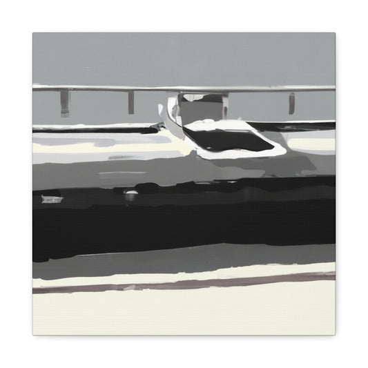 "Seaside Pontoon Reflection" - Canvas