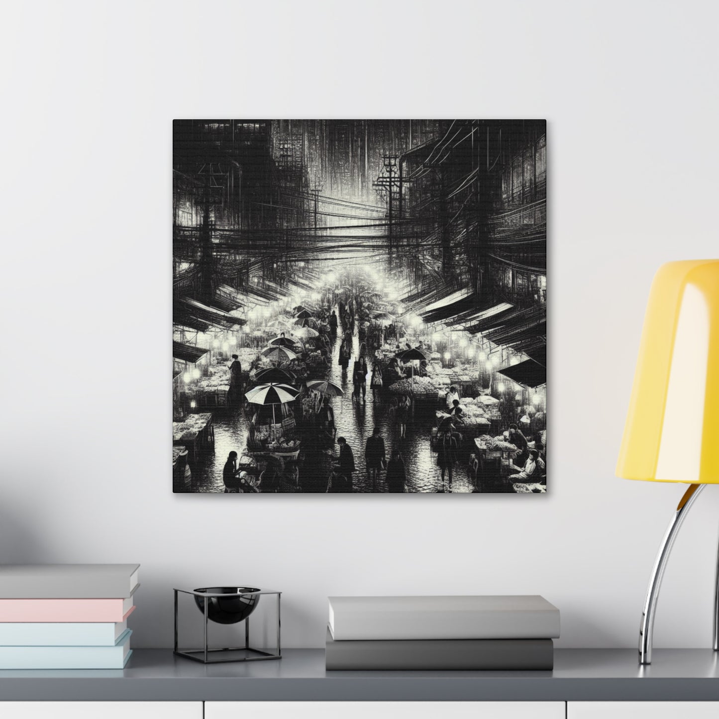 "Luminous Urban Extravaganza" - Canvas