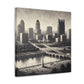 "Cityscape Symphony: St. Louis" - Canvas