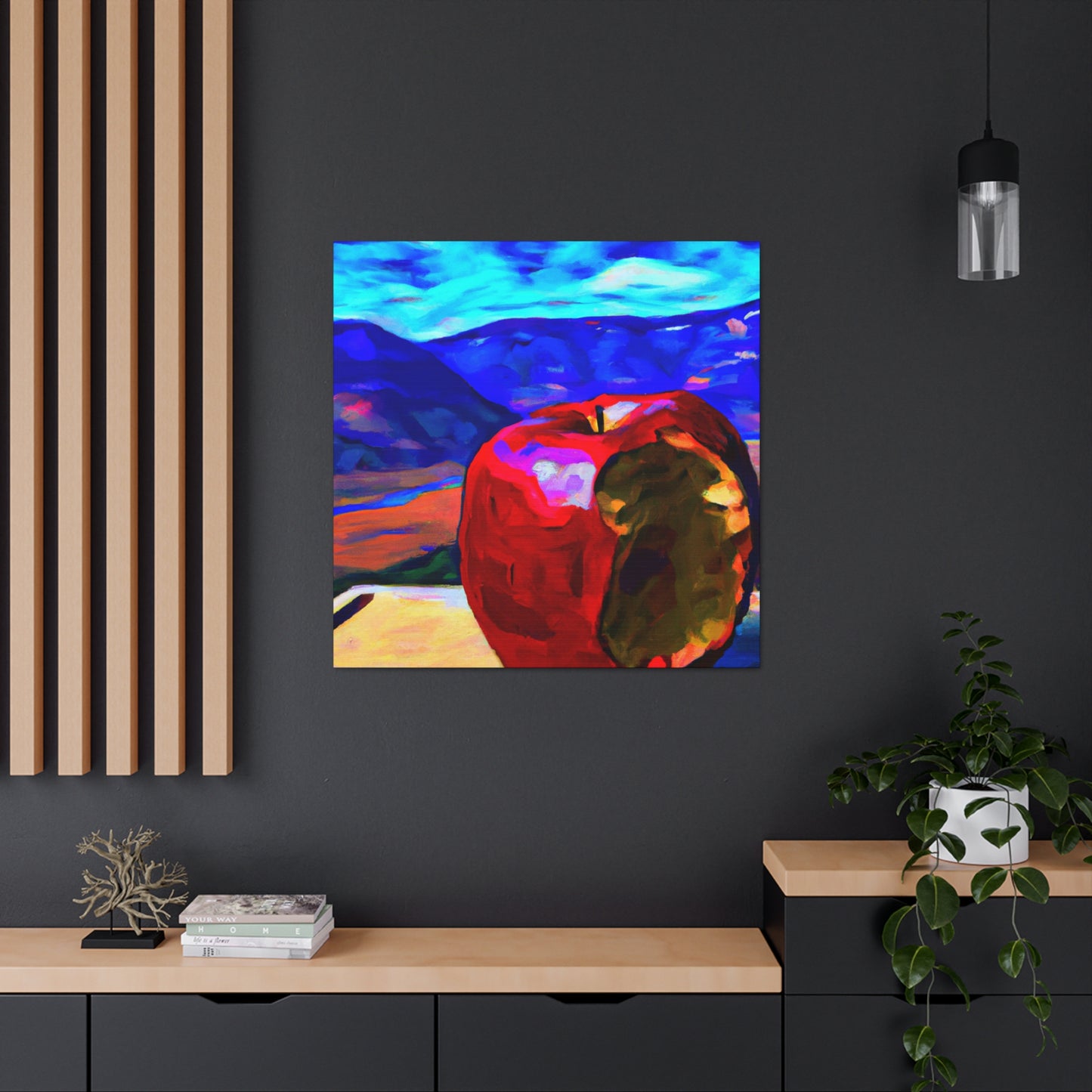 Apple Pop Reflection - Canvas