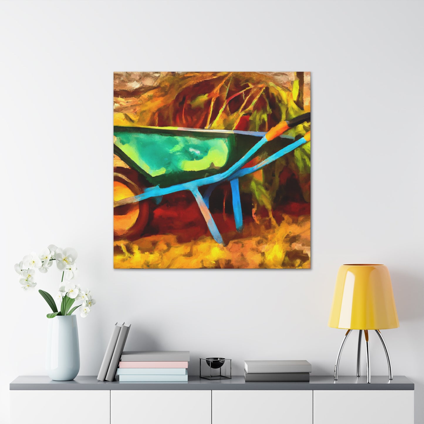 Wheelbarrow in Motion - Canvas