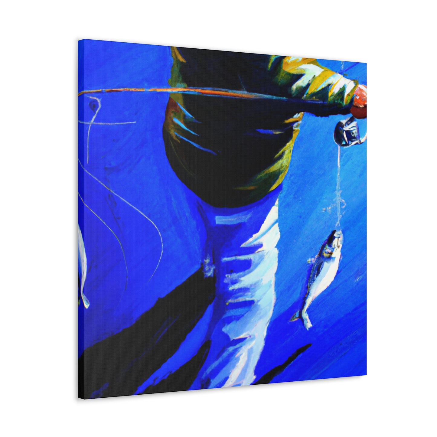 Fishing in Moonlight. - Canvas