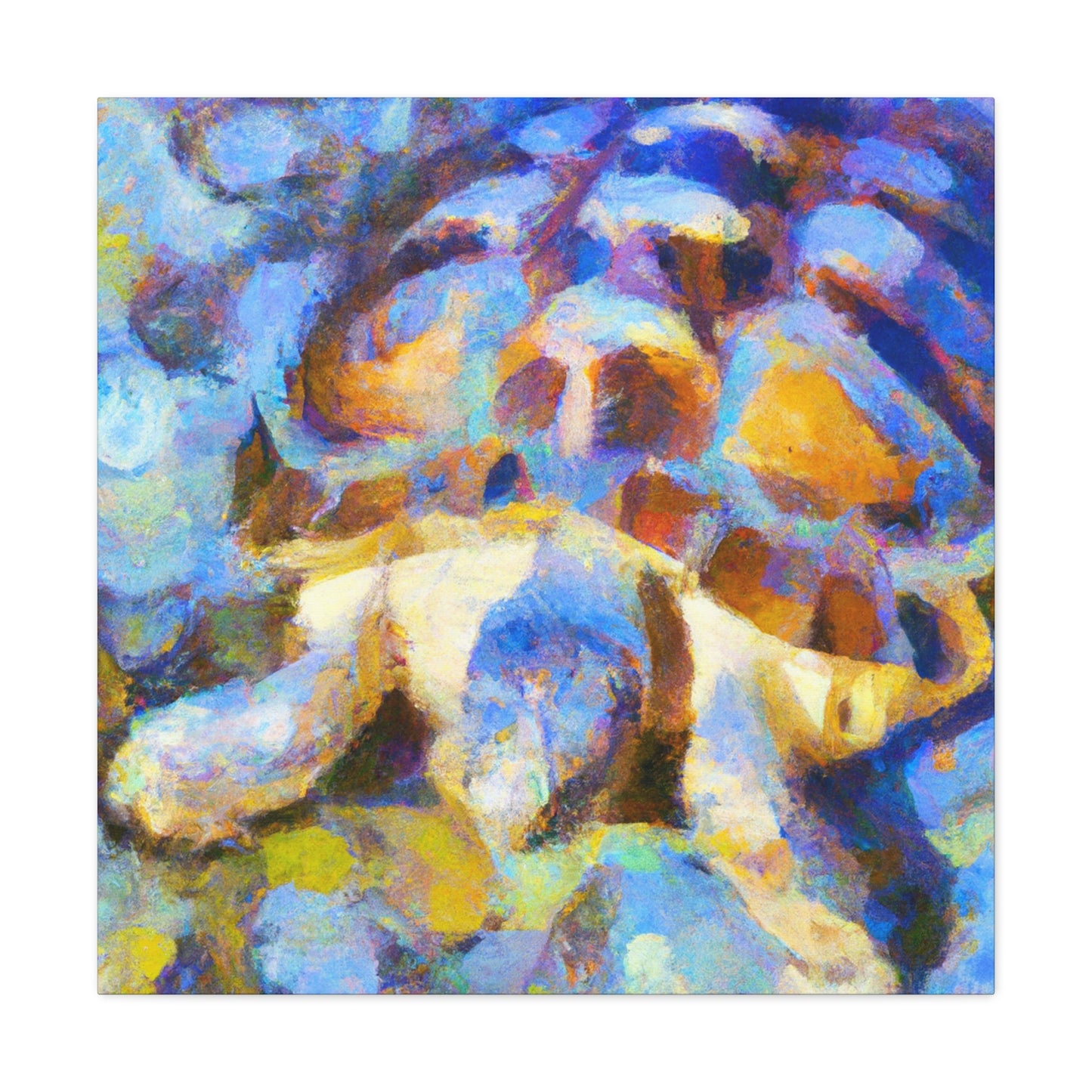 "Box Turtle in Impressionism" - Canvas