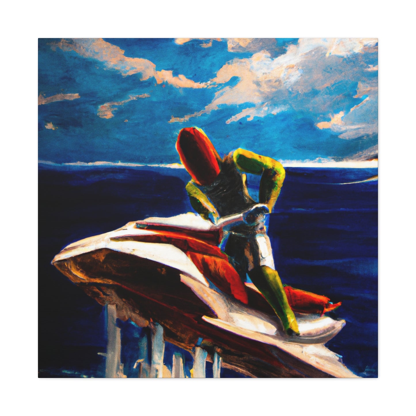 "Surreal Jet Skiing" - Canvas