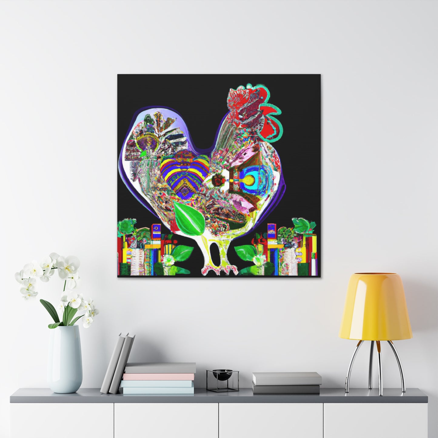 "Chickens in the Street" - Canvas