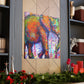 Elephant Embrace Abstraction - Canvas