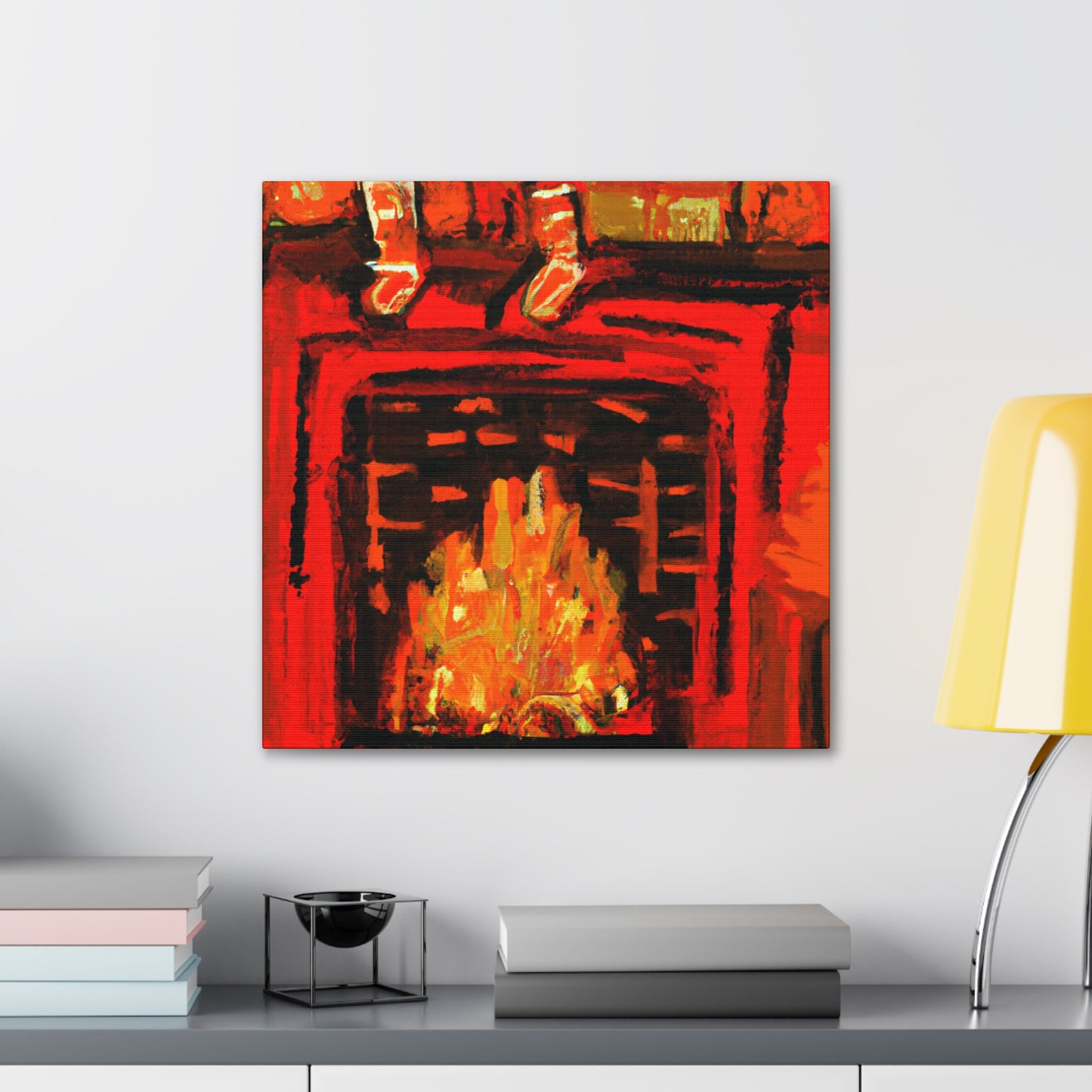 Fireside Post-Impressionism - Canvas