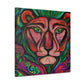 "Lion in Art Nouveau" - Canvas