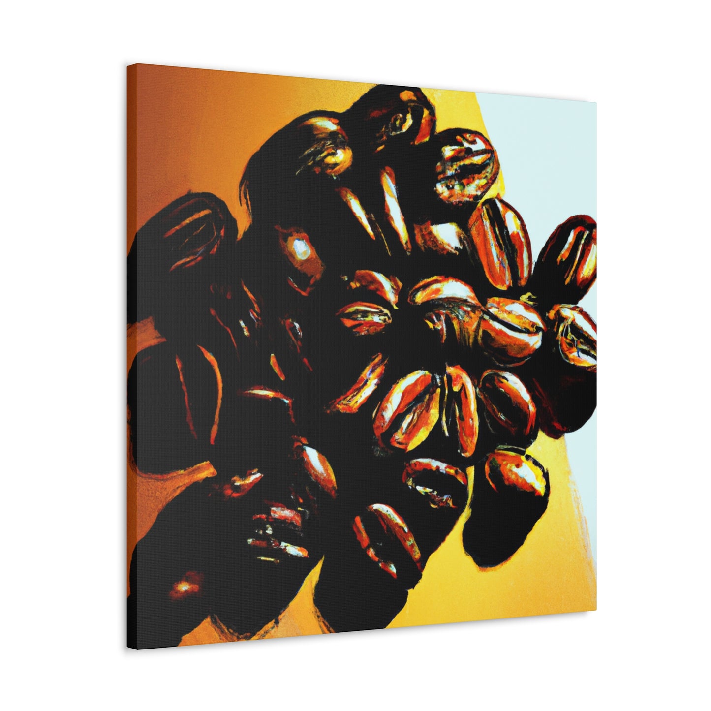 Coffee Beans Pop Art - Canvas