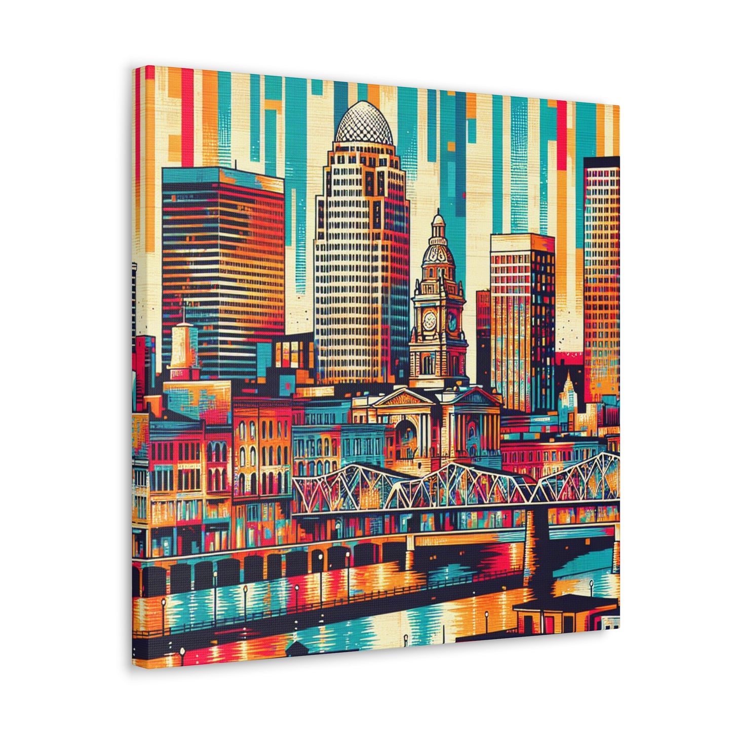 "Louisville Lively Colors" - Canvas