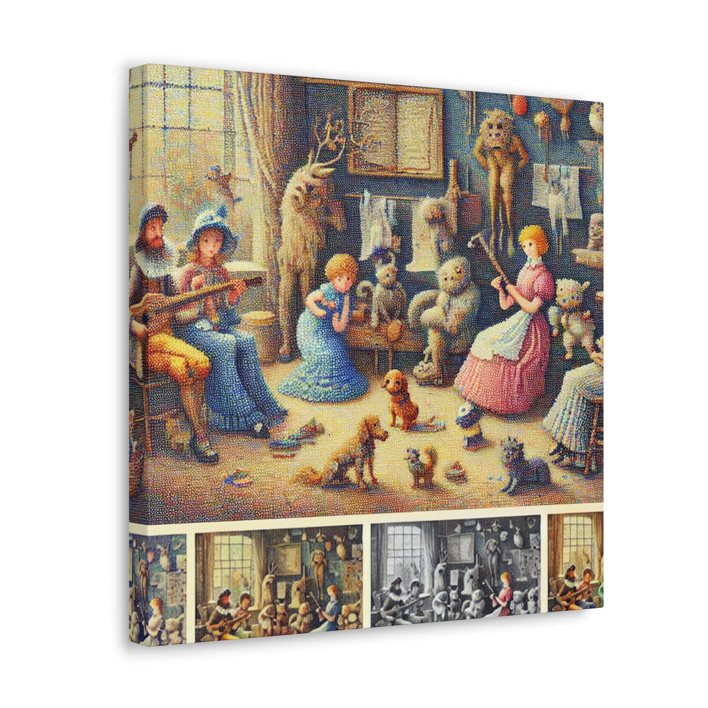 Vibrant Rhyme Revelry - Canvas