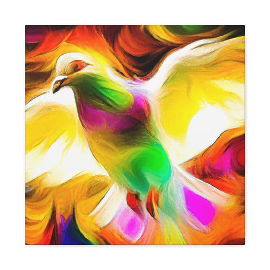 "Pigeon Soaring High" - Canvas