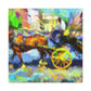 "A Joyful Carriage Ride" - Canvas