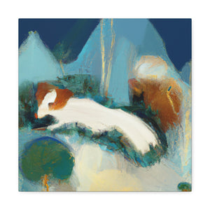 "Otter in Abstract Blur" - Canvas