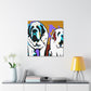 "Saint Bernard in Color". - Canvas