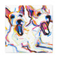 "Jack Russell, Vibrant Patina" - Canvas