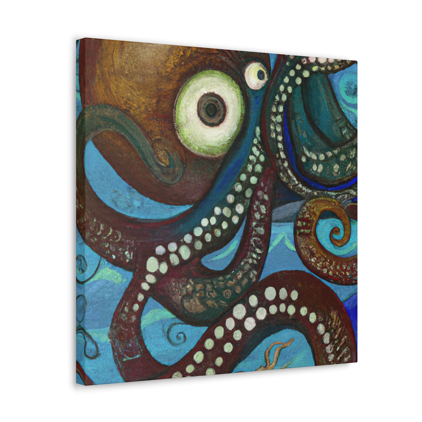 Octopus in The Sea - Canvas