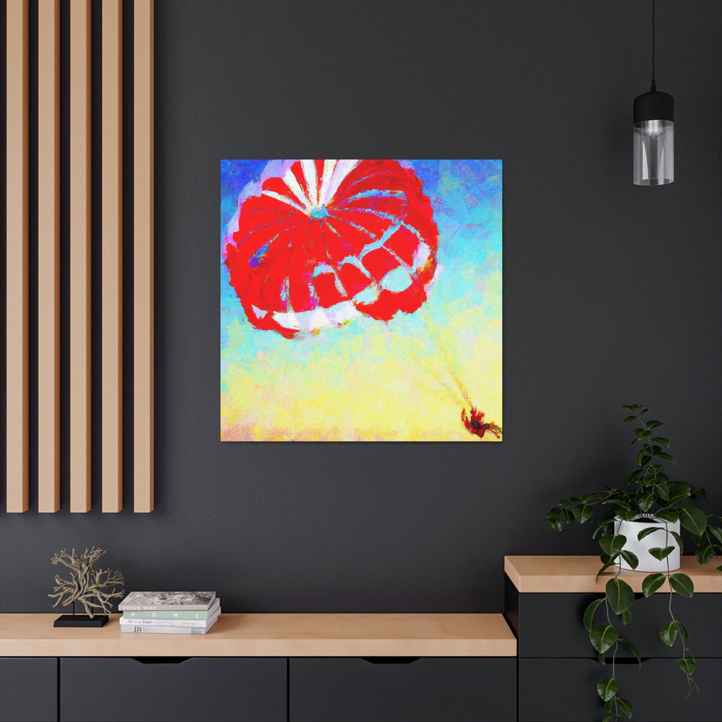 Parasailing In Impressionism - Canvas