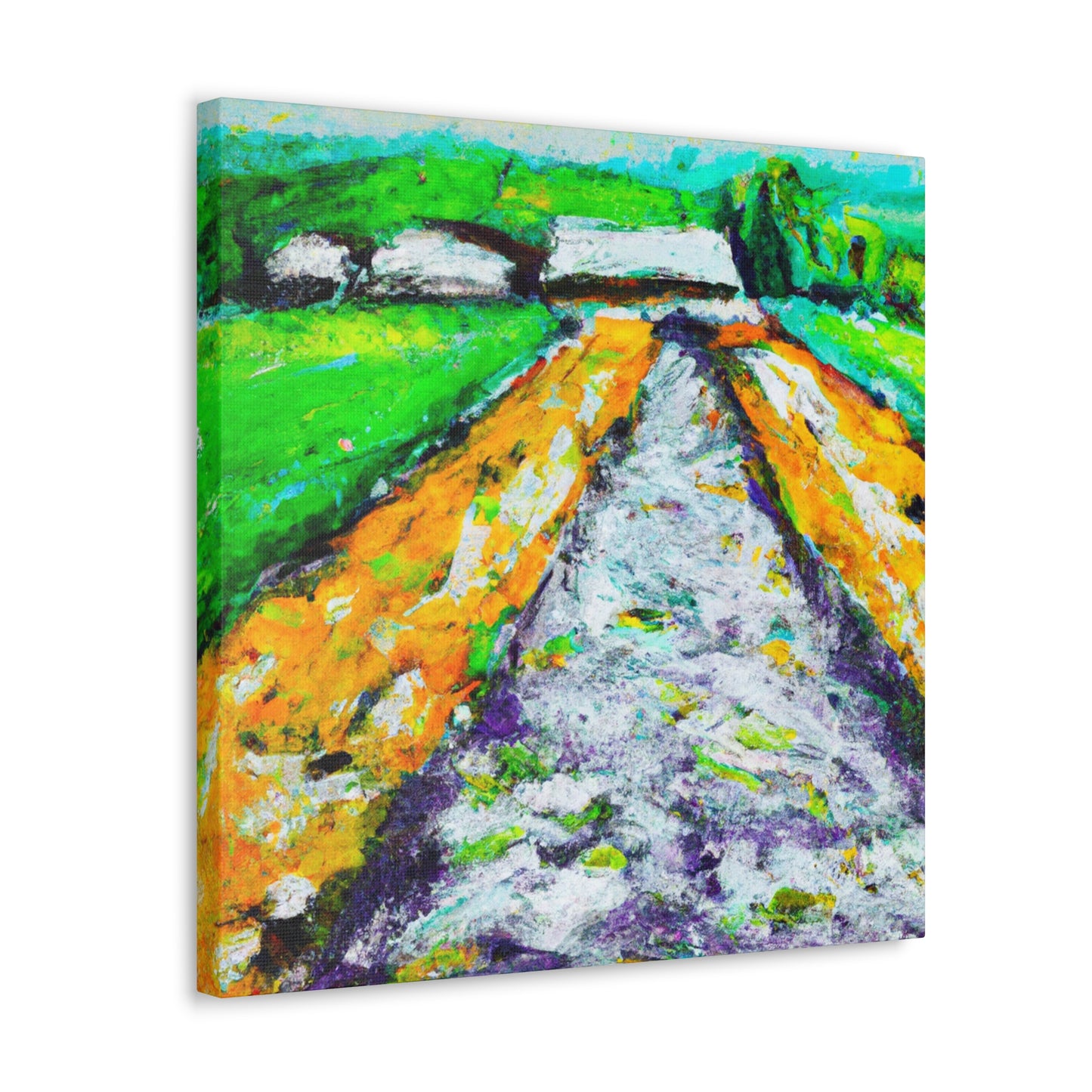 "Country Road Embrace" - Canvas