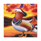 Mandarin Duck Surreality - Canvas