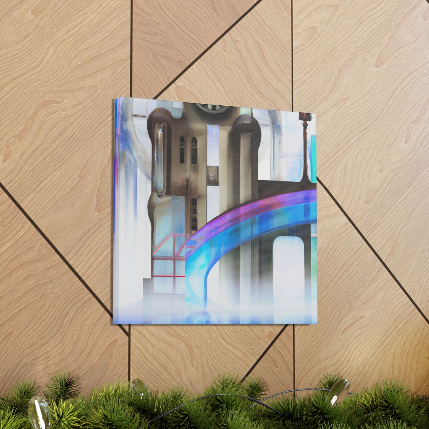 "Futurist Art Deco Dream" - Canvas