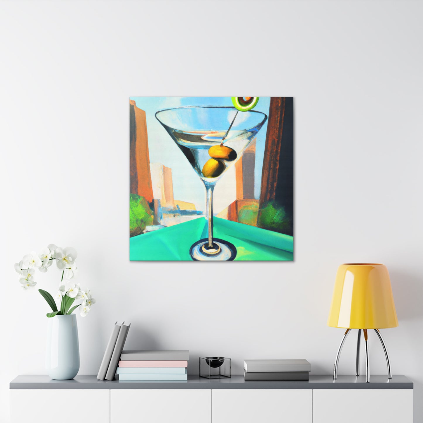 Martini Man Pop Party - Canvas