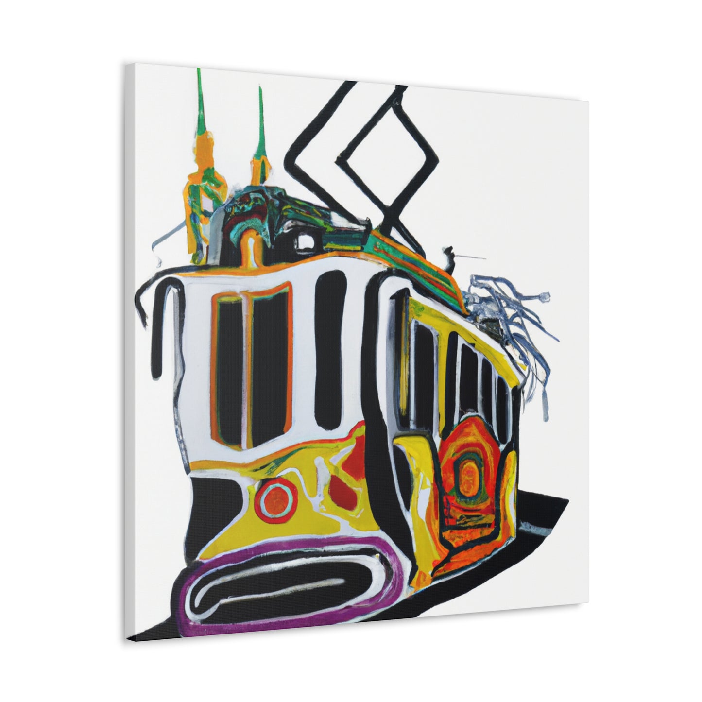 Tram Across the City - Canvas